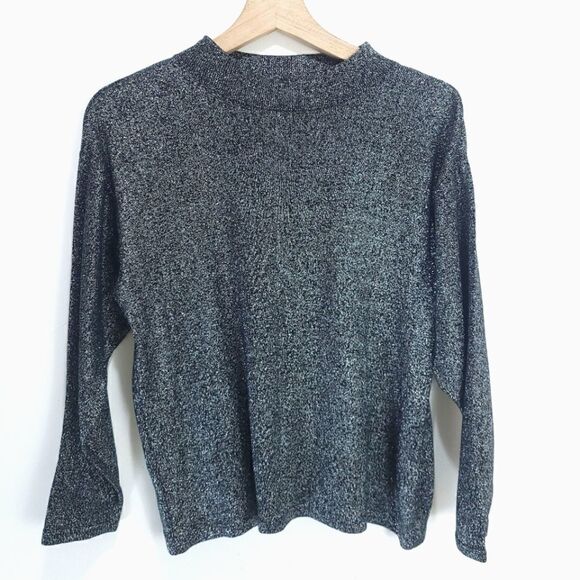 Vintage Silver Sparkly Sweater  - Picture 1 of 7